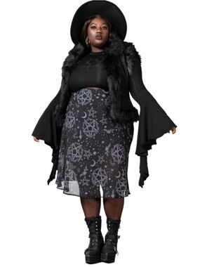 Killstar Luella Bias Midi Skirt (Plus)